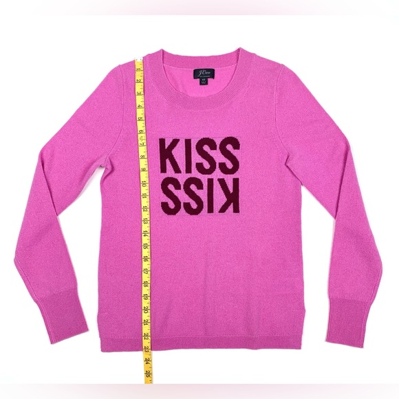 J Crew KISS KISS Layla 100% Cashmere Sweater. - Picture 6 of 8